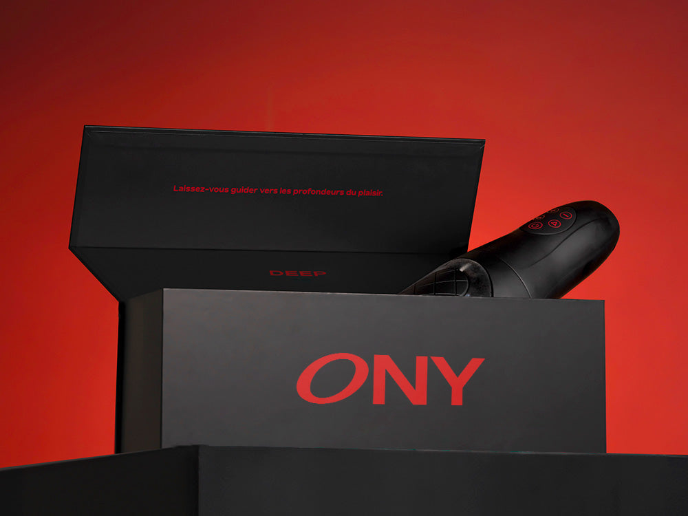 Un packaging de la marque ONY avec un sextoy à l'intérieur