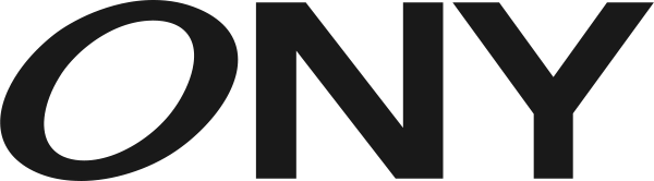 Logo noir d'ONY, la marque française